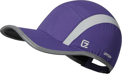 GADIEMKENSD Reflective Folding Outdoor Hat Unstructured Design UPF 50+ Sun Protection Sport Hats for Womens and Mens