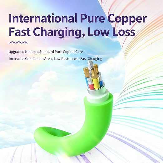 USB Cable PD Fast Charger(C to C Rubber Green) Mobile Phone Data Cable,Charging Cable, Supports Data Transfer,39-inch,Soft Liquid Silicone Material，Compatible with Almost All Type-C Devices.