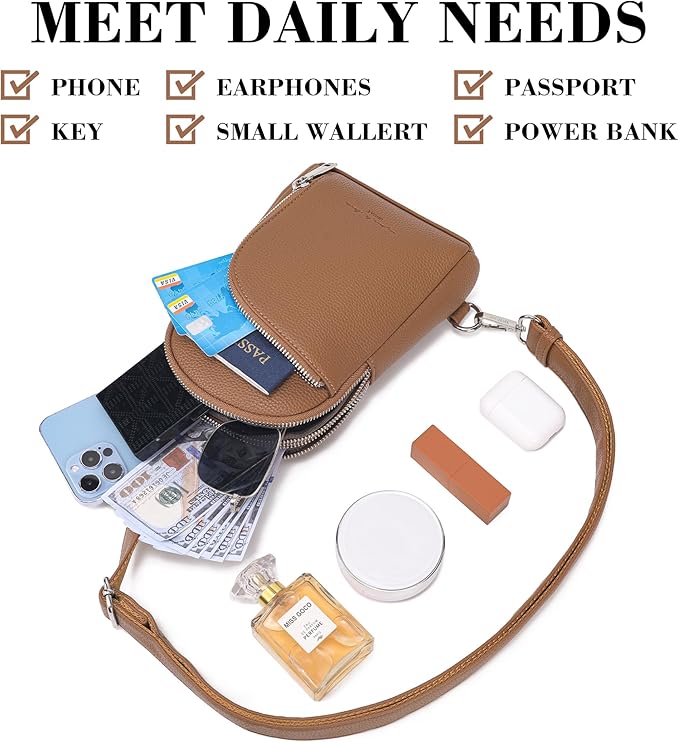 INICAT RFID Blocking Sling Bag,Anti Theft Crossbody Bags for Women,Travel Gifts Cross Body Purses Vegan Leather