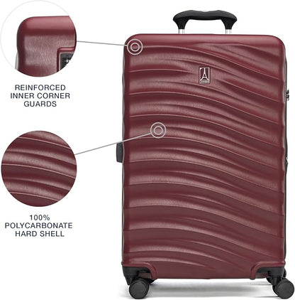 Travelpro Maxlite Air V2 Hardside Expandable Checked Luggage, 8 Spinner Wheels, Lightweight Hard Shell Suitcase, TSA lock, Cabernet, Checked Medium 25-Inch