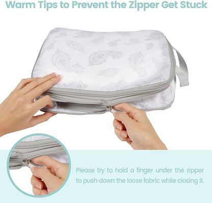 Cambond Compression Packing Cubes for Travel Women - Expandable Travel Bags Luggage Organizers Travel Essentials Compression Cubes for Travel Carry on Suitcases Organizer