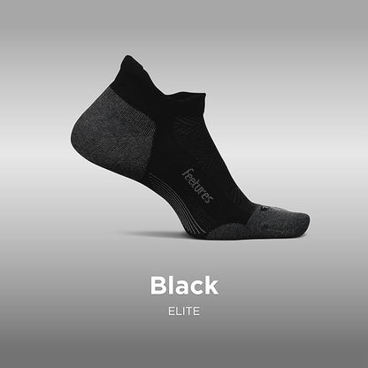 Feetures Elite Max Cushion No Show Tab Ankle Socks - Sport Sock with Targeted Compression