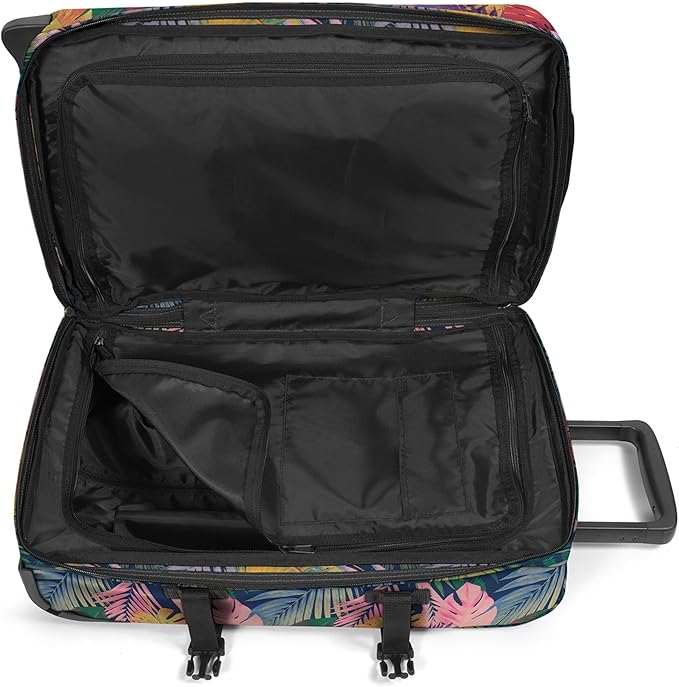 EASTPAK Tranverz S – 42L Large Wheeled Luggage with Dual Compartments, TSA Lock, Compression Straps & Smooth-Wheeling System, Brize Retro Navy