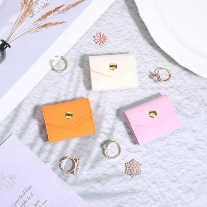 3 PCS Mini Travel Jewelry Bag, Portable Small Jewelry Travel Bag with Buckle, Foldable Small Jewelry Travel Pouch for Rings, Necklaces, Earrings, Bracelets