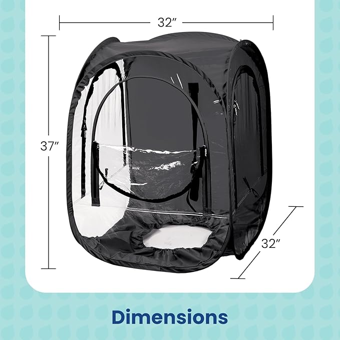 WeatherPod® ChairPod® The Original Pop-Up Pod - 1 Person Wearable Pod for Wheelchairs, Folding Chairs, Camping Chairs, Offers Protection from The Wind, Rain, and Cold - Chair Tent for Sports