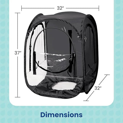 WeatherPod® ChairPod® The Original Pop-Up Pod - 1 Person Wearable Pod for Wheelchairs, Folding Chairs, Camping Chairs, Offers Protection from The Wind, Rain, and Cold - Chair Tent for Sports