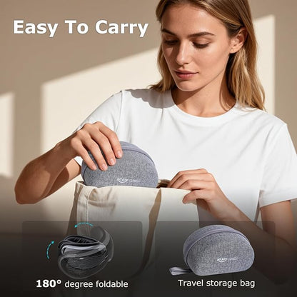 ALLJOY Eye Massager with Heat and Cooling, Lightweight Eye Massager with Removable Gel Mask, Christmas Gifts for Women,White Elephant Gifts for Adults Eye Care Devices for Migraine, Reduce Dry Eyes