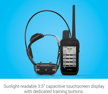 Garmin Alpha 200 Handheld and TT15 Mini Dog Device, Accessible and Fast Tracking and Training for Your Dogs, Sunlight-readable 3.5" Capacitive Touchscreen