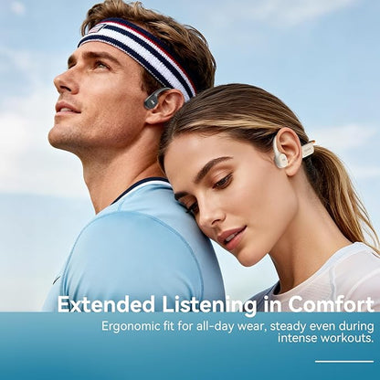 B11 Bone Conduction Headphones, IP68 Waterproof Earbuds for Swimming, 32GB & Bluetooth 6.0 Wireless Underwater Open Ear Headphones with Mic for Sport