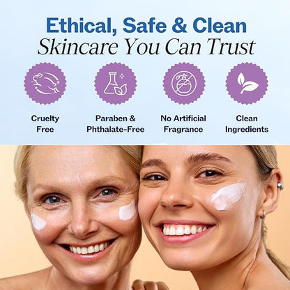 LilyAna Naturals Retinol Cream - Anti-Aging Moisturizer for Face & Neck, Made in USA, Wrinkle Reduction - 1.7oz, 2 Pack