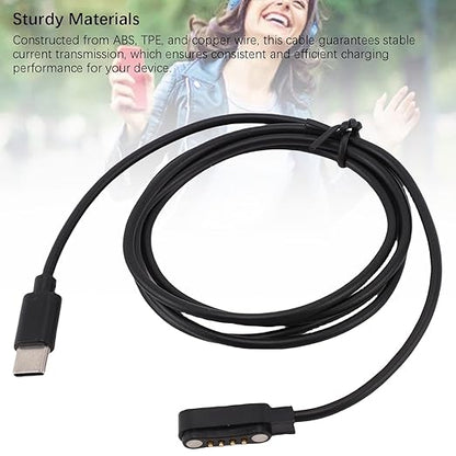 Zunate 2pcs USB C Charging Cable for Note AI Voice Recorder, Portable Magnetic Charging Replacement, 3.28ft Fast Charge Cable for Voice Recorder Charger