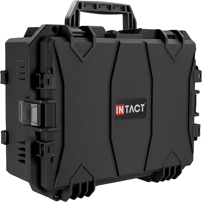 Eylar 18" Intact Series Hard Camera Case, Lightweight and Durable Stacker Design with Foam (Black)