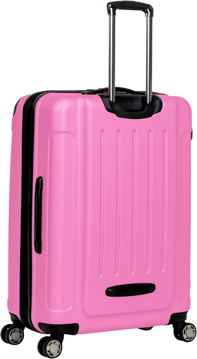 Kenneth Cole REACTION Renegade Luggage Expandable 8-Wheel Spinner Lightweight Hardside Suitcase, Watermelon, 28-Inch Checked
