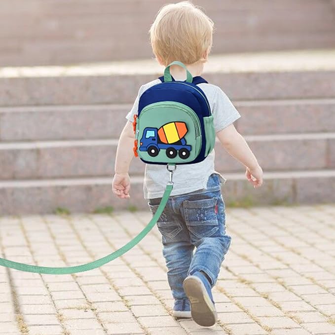 Accmor Toddler Backpack with Leash, Cute Child Safety Walking Harness Bag with Anti Lost Wrist Link, Toddlers Backpacks Kids Travel Essential Mini Rucksack Back Pack Strap Tether for Baby Boys Girls