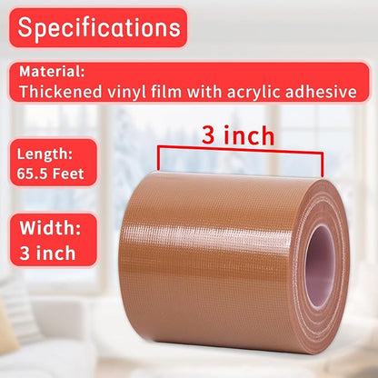Birllaid Window Weather Sealing Tape, Window AC Insulation Air Conditioner Seal Tape, Waterproof Blocker for Cold Heat Air, Windproof, No Residue Strong adheisve 3 Inch x 65 FT
