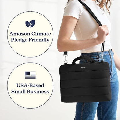 Vandel 15-16 inch Laptop Carrying Case Sleeve with Strap, Shoulder Bag with Handle, 16 in Laptop Computer Bag for Women, MacBook Air 15 Inch Carrying Case, MacBook Pro 16, 15.6 in HP, Dell Messenger