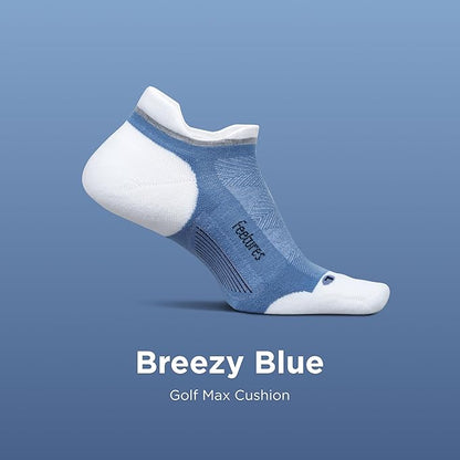 Feetures Elite Golf Max Cushion Tab Ankle Socks - Sport Sock with Targeted Compression