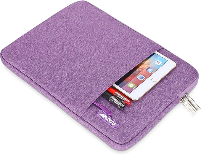 MOSISO Laptop Case 14 inch, 14 inch Laptop Sleeve Compatible with HP Lenovo Dell ASUS Acer, HP Stream, Dell Latitude, Lenovo IdeaPad, Polyester Vertical Computer Sleeve Bag with Pocket, Ultra Violet