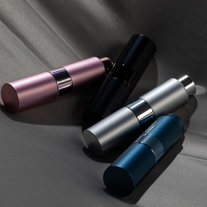 Perfume Travel Refillable Atomizer Bottle: Cologne Spray Mini for Refill - Empty Fragrance Sprayer for Men - Large Size 20ML Silver