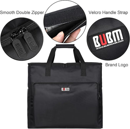 BUBM Desktop Computer Carrying Case, Padded Nylon Carry Tote Bag for Transporting Computer Tower PC Chassis, Keyboard, Cable and Mouse…