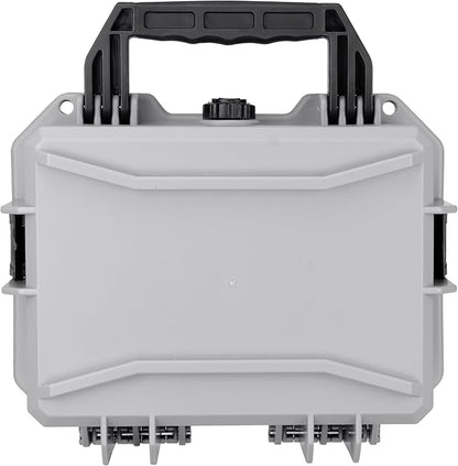 Eylar 11.8" Intact Series Compact Hard Camera Case, Lightweight and Durable Stacker Design with Foam (Gray)