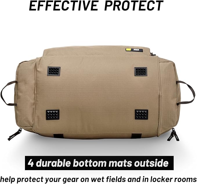 MIER Large Gym Bag for Men Sports Duffle Bag with Shoe Compartment 60L Lightweight Duffel Bags for Workout Fitness Travel