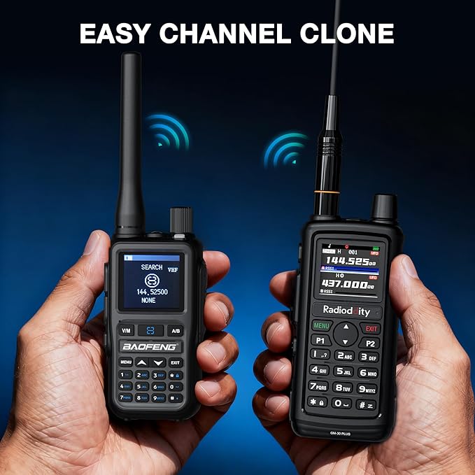 BAOFENG UV-5R Mini Dual Band Handheld Ham Radio, Wireless APP Programming, Dual PTT, USB-C Charging, 999CH, NOAA FM Aviation Reception, Pocket Walkie Talkie for Outdoor, Emergency, Backup [2Packs]