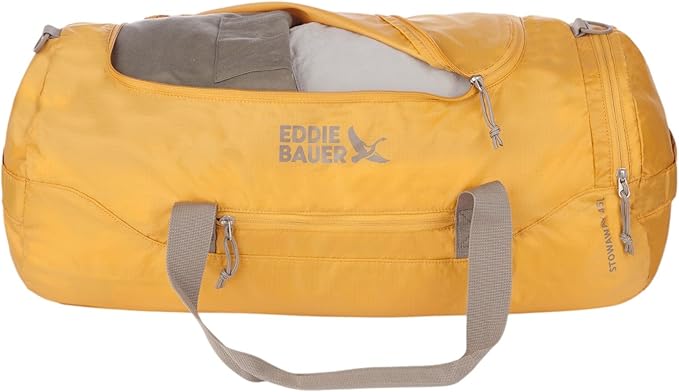 Eddie Bauer Stowaway Packable Duffel Bag | Travel | Foldable | Lightweight | Durable | Ripstop Polyester