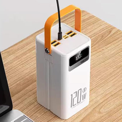 Solar Battery - 120w Fast Charger | Solar Battery Bank for Camping Use, 50000mah Survival Pack & Led Light Feature for Road Trip Charging Hiking Gear Backpacking Setup and Fishing