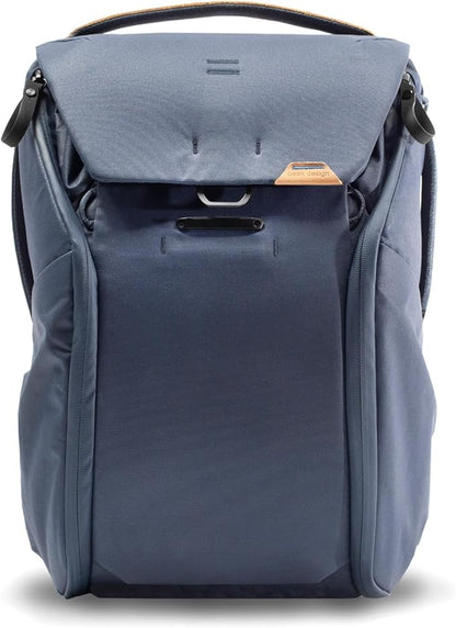 Peak Design Everyday Backpack 20L, Midnight, MagLatch Top, Dual Side Access, FlexFold Dividers, Fits 15" Laptop, For Camera Carry, Daily Commutes or Travel, Versatile Backpack for Men and Women