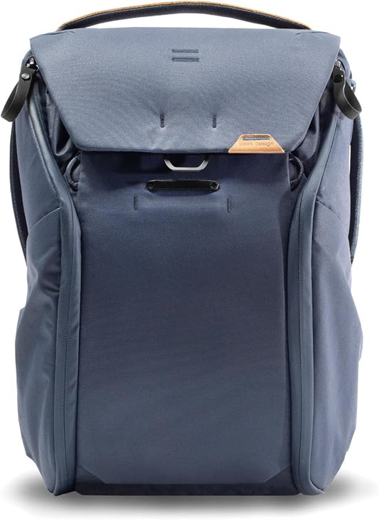 Peak Design Everyday Backpack 20L, Midnight, MagLatch Top, Dual Side Access, FlexFold Dividers, Fits 15" Laptop, For Camera Carry, Daily Commutes or Travel, Versatile Backpack for Men and Women
