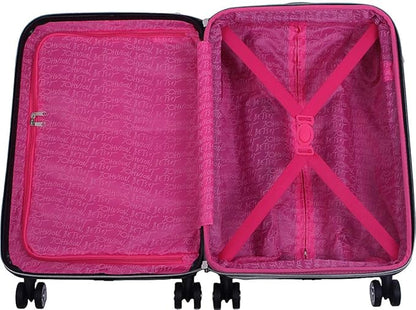 Betsey Johnson Luggage Hardside 3 Piece Set Suitcase With Spinner Wheels (20" 26" 30") (One Size, Flamingo Strut)
