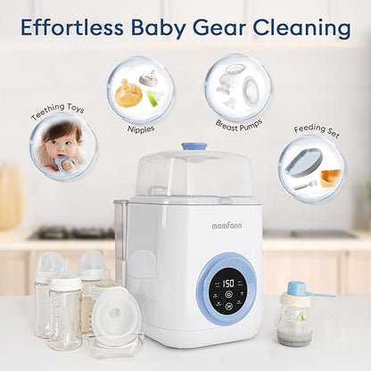 Baby Bottle Washer-19 Min Rapid Wash, Sterilizer and Dryer, All-in-One Cleaner, Bottles, Pump Parts & Baby Essentials for New Parents Gift, Replaces Hand Washing