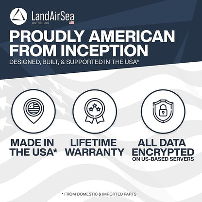 LandAirSea Overdrive Permanent GPS Tracker - Includes Waterproof Hardwire Kit and Permanent Mount. Perfect for Long-Term Tracking of Equipment, Vehicles, and More. Real-Time Global Tracking.