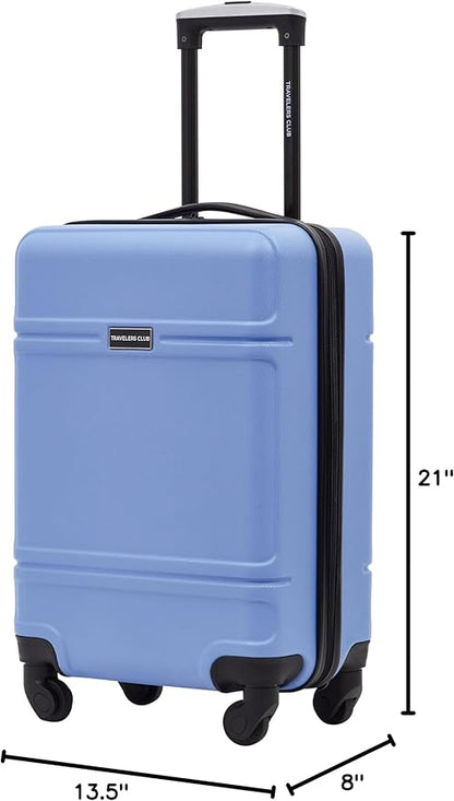 Travelers Club Skyline 20" Carry-On Spinner Luggage, Skyline Blue