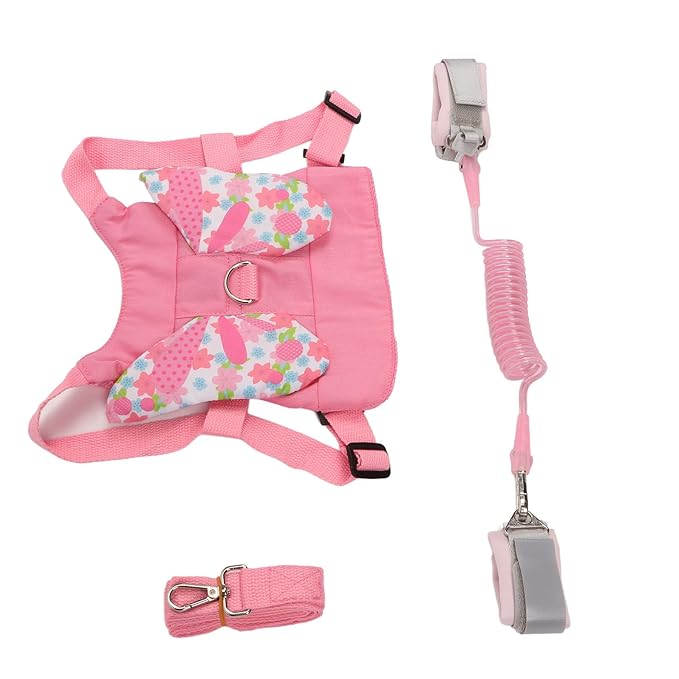 Toddler Harness Leashes, Retractable Wrist Link with Lightweight Backpack for Kids, Kids Anti Lost Harness Strap Double Protection Child Safety Strap for Outings Travel