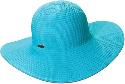 Panama Jack Women's Ribbon Floppy Packable Sun Hat, 4" Big Brim
