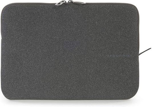 TUCANO Melange Neoprene Sleeve Compatible with MacBook Air/Pro 13" Laptop 12", 4mm Thick, Anti-Slip, Anti-Scratch - Black