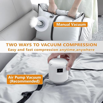 Dobaly 33L Professional Vacuum Bags for Travel with 55W Super Power Electric Pump, IP67 Reusable Vacuum Seal Bags for Clothing for Suitcases and Backpack Space Saver Bags for Travel (2PC+Pump)
