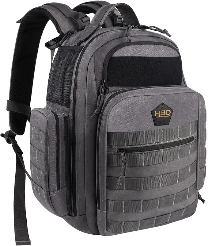 HighSpeedDaddy - Baby Diaper Backpack, Military-Grade, Waterproof, Compact Baby Travel Bag with Diaper Changing Mat