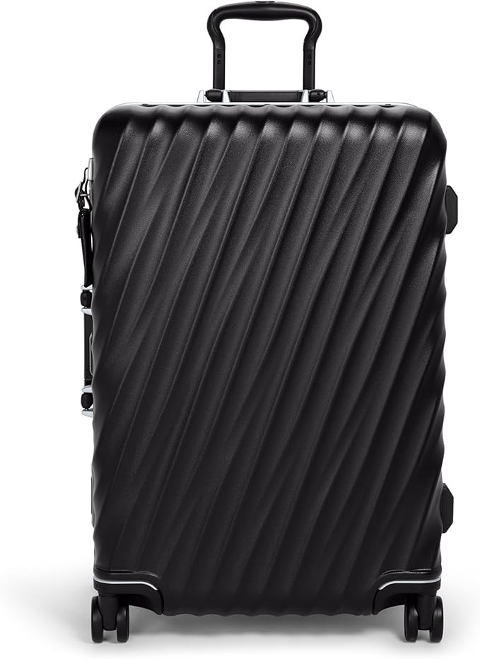 TUMI - 19 Degree Frame 4 Wheel Luggage - Lightweight and Highly Durable, Modern Design, Double-Lock Closure Hard Shell Men's and Women's Suitcase - 26" Short Trip Packing Case, Black Texture