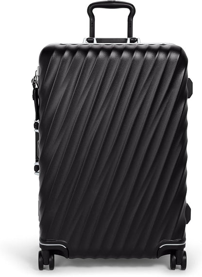 TUMI - 19 Degree Frame 4 Wheel Luggage - Lightweight and Highly Durable, Modern Design, Double-Lock Closure Hard Shell Men's and Women's Suitcase - 26" Short Trip Packing Case, Black Texture