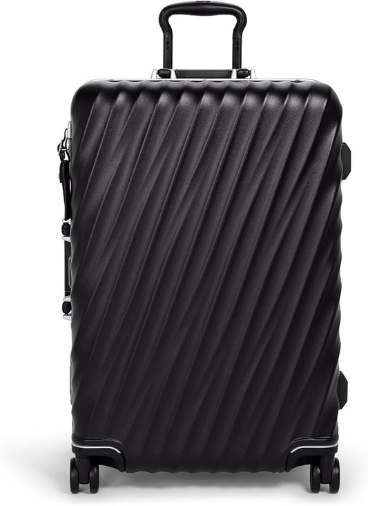TUMI - 19 Degree Frame 4 Wheel Luggage - Lightweight and Highly Durable, Modern Design, Double-Lock Closure Hard Shell Men's and Women's Suitcase - 26" Short Trip Packing Case, Black Texture