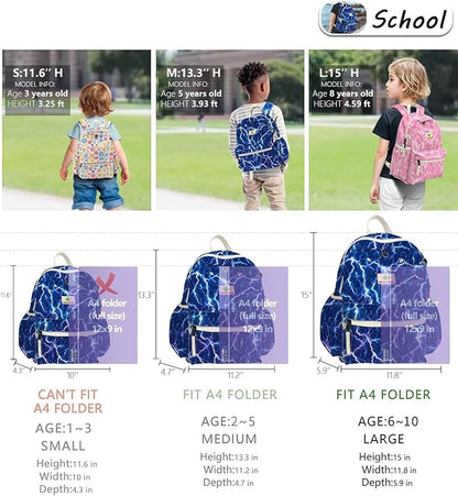 Kids Backpack for Boys Girls: Girls Backpack 6-10 - Kindergarten Elementary School Bookbag for Girl