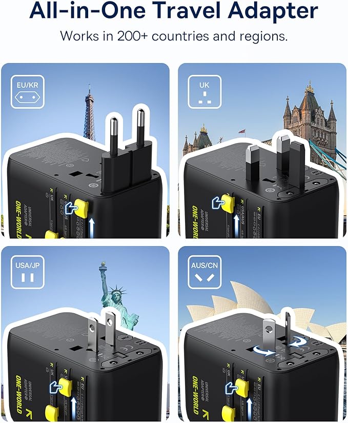 Baseus Enercore Retractable USB C Charger 67W and Baseus Universal Travel Adapter 70W