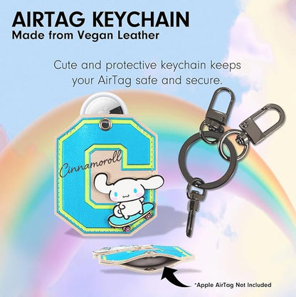 Sonix x Sanrio Character Keychain Case Compatible with Apple AirTag | Protective AirTag Cover Keychain | College Letters Cinnamoroll