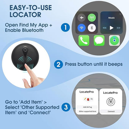 Tracking Devices for Cars Hidden, Undetectable GPS Tracker for Vehicles, Mini Tracker Device, No Monthly Fee Subscription No SIM Card Required, Only Available for iOS Find My, Splashproof