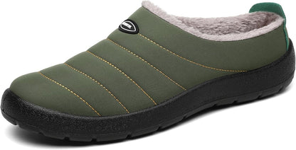 Mishansha Mens Womens House Slippers Warm Fur Lined Winter House Shoes Slip on Cozy Indoor Outdoor Slipper