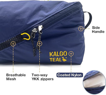 Ultralight Travel Shoe Bag 15L, Fits 2 Pairs Shoes, Large Water-Resistant Packing Cube.