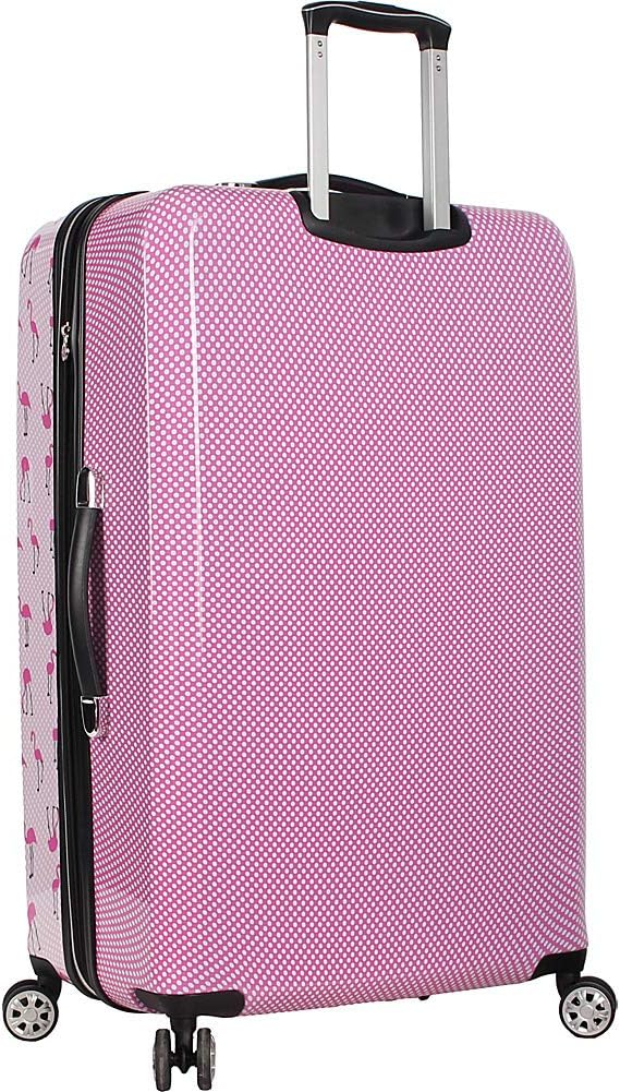 Betsey Johnson Luggage Hardside 3 Piece Set Suitcase With Spinner Wheels (20" 26" 30") (One Size, Flamingo Strut)
